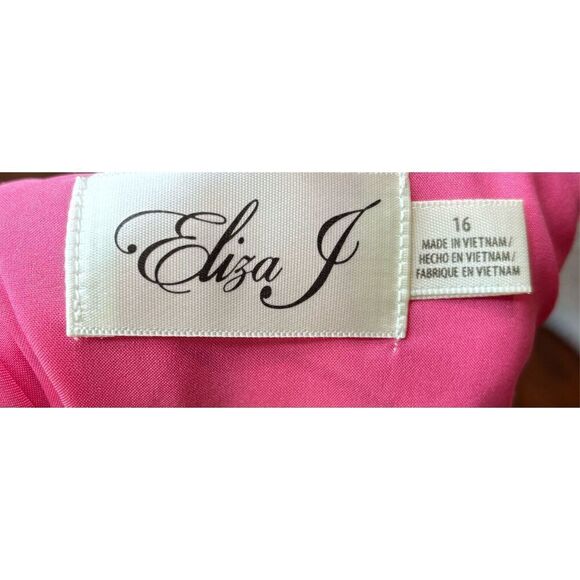 Eliza J Floral Print Pleated Halter Neck Midi Dress in Pink NWT Size 16 - Picture 4 of 6